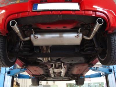 FOX Nerezový výfuk | Zadní tlumič - Renault Clio III, 2.0 Sport, 2006-2013, RE072003-151