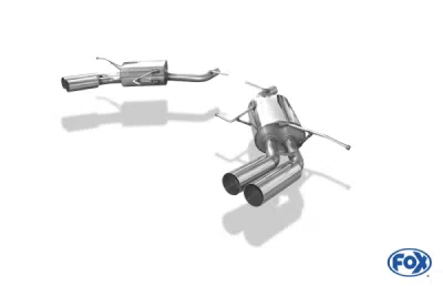 FOX Nerezový výfuk | Zadní tlumič - Mercedes-Benz GL-Class (X164), GL500, 2006-2012, MB051004-008