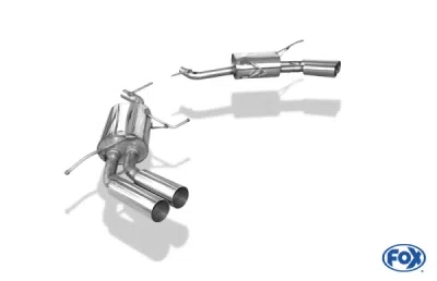 FOX Nerezový výfuk | Zadní tlumič - Mercedes-Benz GL-Class (X164), GL500, 2006-2012, MB051004-008