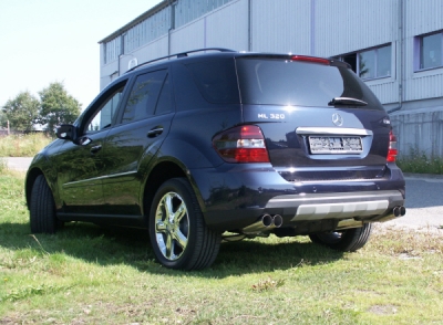 FOX Nerezový výfuk | Zadní tlumič - Mercedes-Benz M-Class (W164), ML500, 2005-2011, MB061004-008