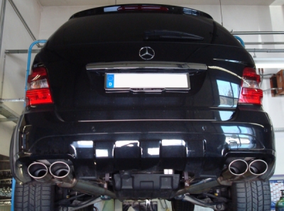 FOX Nerezový výfuk | Zadní tlumič - Mercedes-Benz M-Class (W164), ML 63 AMG, 2005-2011, MB061024-747
