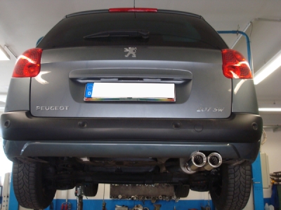FOX Nerezový výfuk | Zadní tlumič - Peugeot 207 SW, 1.6 SW, 2007-0, PE022051-070