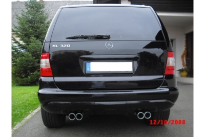 FOX Nerezový výfuk | Koncovky výfuku - Mercedes-Benz M-Class (W163), ML430, 1997-2005, MB060060-048