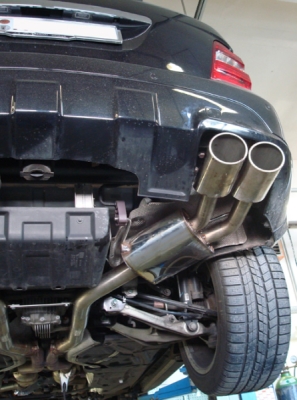 FOX Nerezový výfuk | Zadní tlumič - Mercedes-Benz M-Class (W164), ML 63 AMG, 2005-2011, MB061024-747