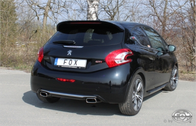 FOX Nerezový výfuk | Zadní tlumič - Peugeot 208, 1.6 GTI, 2012-0, PE022073-671