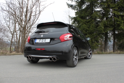 FOX Nerezový výfuk | Zadní tlumič - Peugeot 208, 1.6 GTI, 2012-0, PE022073-134