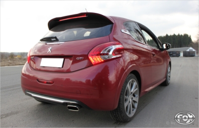 FOX Nerezový výfuk | Zadní tlumič - Peugeot 208, 1.6 GTI, 2012-0, PE022061-671