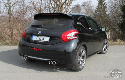 FOX Nerezový výfuk | Zadní tlumič - Peugeot 208, 1.6 GTI, 2012-0, PE022073-068