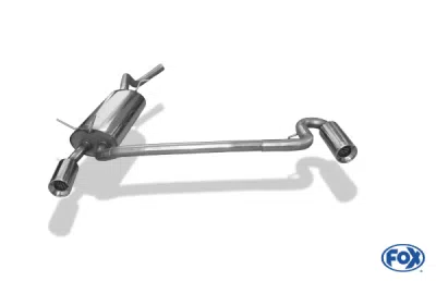 FOX Nerezový výfuk | Zadní tlumič - Renault Megane I, 2.0i, 1996-2004, RE080023-071