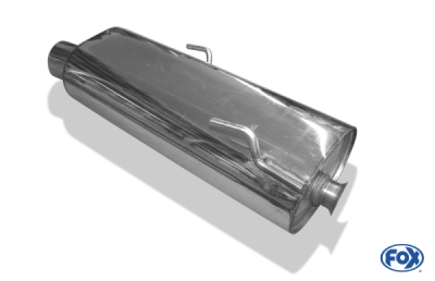 FOX Nerezový výfuk | Zadní tlumič - Peugeot 206, 1.6i, 1998-2012, PE021001-071