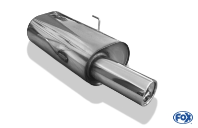 FOX Nerezový výfuk | Zadní tlumič - Peugeot 106 I/II , 1.6, 1991-2004, PE010021-071