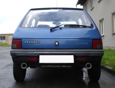 FOX Nerezový výfuk | Zadní tlumič - Peugeot 205 II, 1.6, 1987-1998, PE020005-071