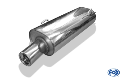 FOX Nerezový výfuk | Zadní tlumič - Peugeot 206, 1.6i, 1998-2012, PE021001-071