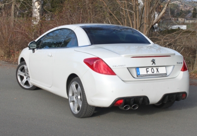FOX Nerezový výfuk | Zadní tlumič - Peugeot 308 CC, 1.6 16V, 2009-0, PE032001-346