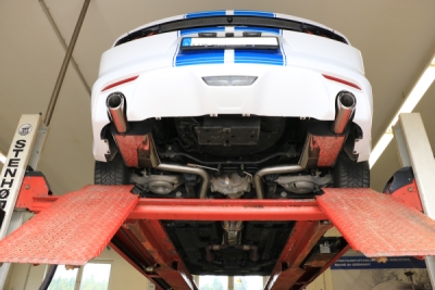 FOX Nerezový výfuk | Zadní tlumič - Ford Mustang, 2.3 EcoBoost, 2014-0, FO141013-797