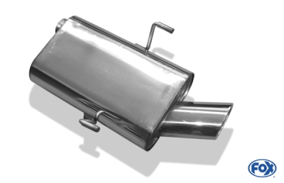 FOX Nerezový výfuk | Zadní tlumič - Peugeot 406, 2.0 16V, 1995-2005, PE041001-465