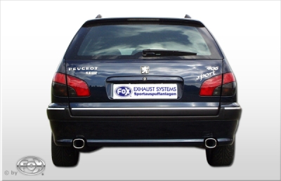 FOX Nerezový výfuk | Zadní tlumič - Peugeot 406 Break, 3.0 V6, 1995-2005, PE041023-665