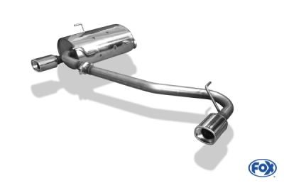 FOX Nerezový výfuk | Zadní tlumič - Peugeot 406 Break, 3.0 V6, 1995-2005, PE041023-665