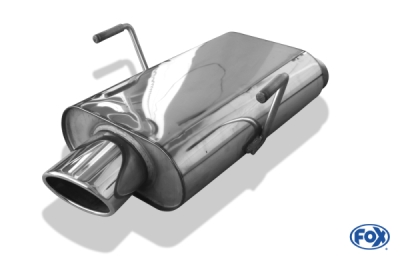 FOX Nerezový výfuk | Zadní tlumič - Peugeot 406 Break, 3.0 V6, 1995-2005, PE041041-347