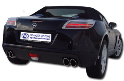 FOX Nerezový výfuk | Zadní tlumič - Opel GT , 2.0T, 2006-2009, OP180003-462