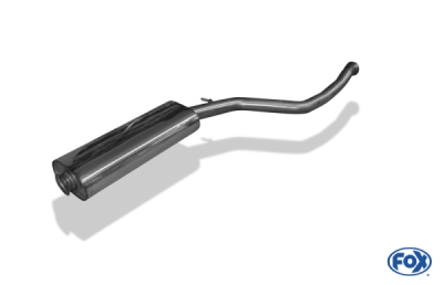 FOX Nerezový výfuk | Přední tlumič - Peugeot 206, 2.0 S16, 1998-2012, PE021040-VSD