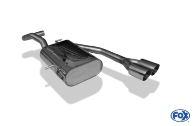 Výstupní střed tlumiče VW Lupo 6X - 2x80 typ 14 FOX VW090021-090