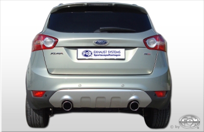 FOX Nerezový výfuk | Zadní tlumič - Ford Kuga I, 2.5, 2008-2012, FO150003-133