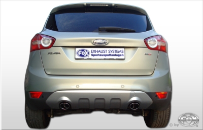 FOX Nerezový výfuk | Zadní tlumič - Ford Kuga I, 2.5, 2008-2012, FO150003-345