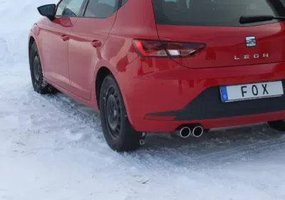 FOX Nerezový výfuk | Zadní tlumič - Seat Leon (5F), 2.0 TDi, 2012-0, SE042087-130
