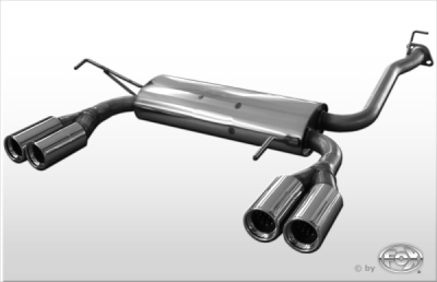FOX Nerezový výfuk | Zadní tlumič - Honda Prelude IV (BB), 2.0 16V, 1997-2001, HO081025-070