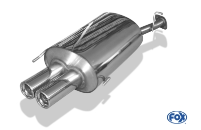 FOX Nerezový výfuk | Zadní tlumič - Honda Prelude IV (BB), 2.0 16V, 1997-2001, HO081032-068