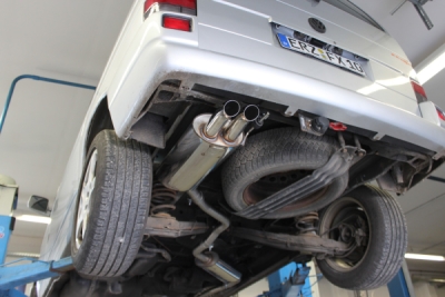 FOX Nerezový výfuk | Zadní tlumič - Volkswagen Transporter T4 (70/7D), 2.8 VR6, 1990-2003, VW130042-724