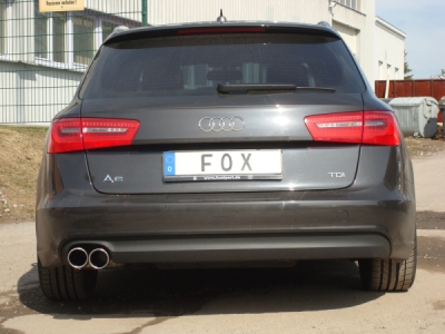 FOX Nerezový výfuk | Zadní tlumič - Audi A6 (4G), 2.0 TDi, 2011-0, AU073012-132