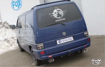 FOX Nerezový výfuk | Zadní tlumič - Volkswagen Transporter T4 (70/7D), 2.8 VR6, 1990-2003, VW130082-070