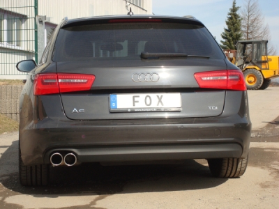 FOX Nerezový výfuk | Zadní tlumič - Audi A6 (4G), 2.0 TDi, 2011-0, AU073012-132