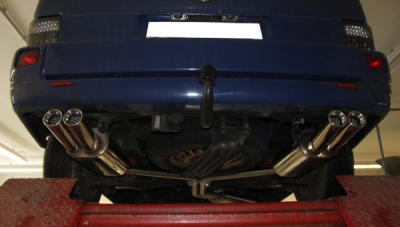 FOX Nerezový výfuk | Zadní tlumič - Volkswagen Transporter T4 (70/7D), 2.8 VR6, 1990-2003, VW130082-070