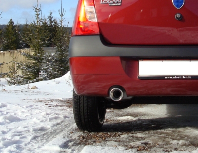 FOX Nerezový výfuk | Zadní tlumič - Dacia Logan (LS), 1.6 16V, 2004-0, DC010011-071