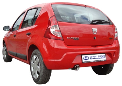 FOX Nerezový výfuk | Zadní trubka - Dacia Sandero , 1.6, 2008-0, DC020000-151