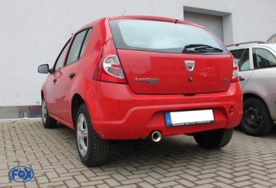 FOX Nerezový výfuk | Zadní tlumič - Dacia Sandero , 1.6, 2008-0, DC020011-071