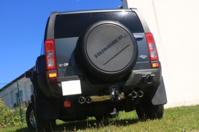 FOX Nerezový výfuk | Zadní tlumič - Hummer H3 5,3, 5.3i, 2005-2010, HU011015-274
