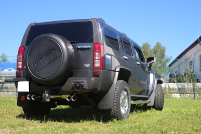 FOX Nerezový výfuk | Zadní tlumič - Hummer H3 5,3, 5.3i, 2005-2010, HU011015-274