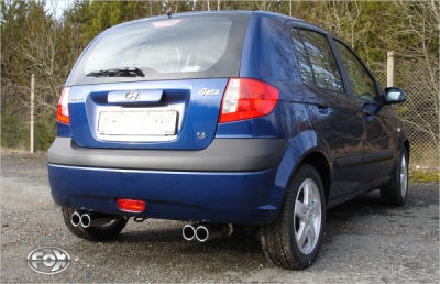 FOX Nerezový výfuk | Zadní tlumič - Hyundai Getz (TB), 1.6, 2002-2011, HY130013-070
