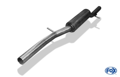 FOX Nerezový výfuk | Přední tlumič - Volkswagen Bora (1J), V5, 1998-2005, VW110020-VSD