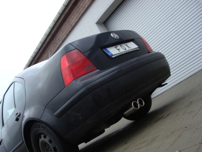 FOX Nerezový výfuk | Zadní tlumič - Volkswagen Bora (1J), V5, 1998-2005, VW110021-048