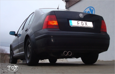FOX Nerezový výfuk | Zadní tlumič - Volkswagen Bora (1J), V5, 1998-2005, VW110021-048