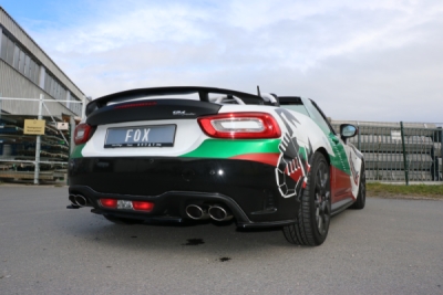 Fiat 124 Spider Abarth Endschalldämpfer quer Ausgang rechts/links - 2x106x71 Typ 32 rechts/links FOX FI160015-346