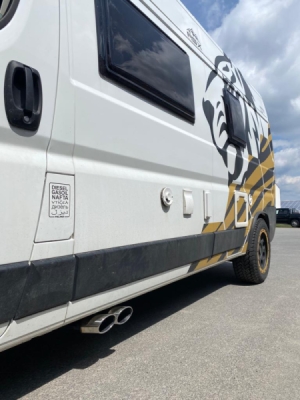 Fiat Ducato Wohnmobil Výstup výfuku na stranu řidiče - 2x FOX FI170000-462