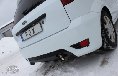 FOX Nerezový výfuk | Zadní tlumič - Ford Fiesta V, 1.4 16V, 2001-2008, FO012021-091