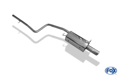 FOX Nerezový výfuk | Zadní tlumič - Ford Fiesta V, 1.4 16V, 2001-2008, FO012021-091