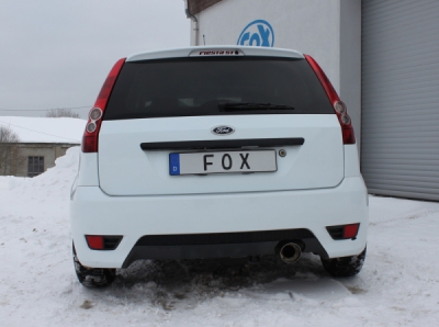 FOX Nerezový výfuk | Zadní tlumič - Ford Fiesta V, 1.4 16V, 2001-2008, FO012021-091